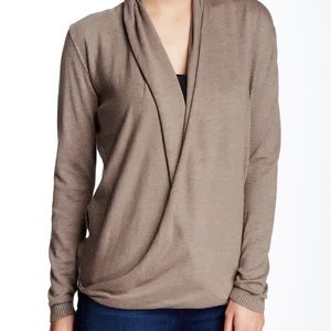 Max Studio • Wrap Front Lightweight Sweater